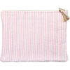 Linen Pouch, Palm Beach Pink Stripe - Bags - 1 - thumbnail