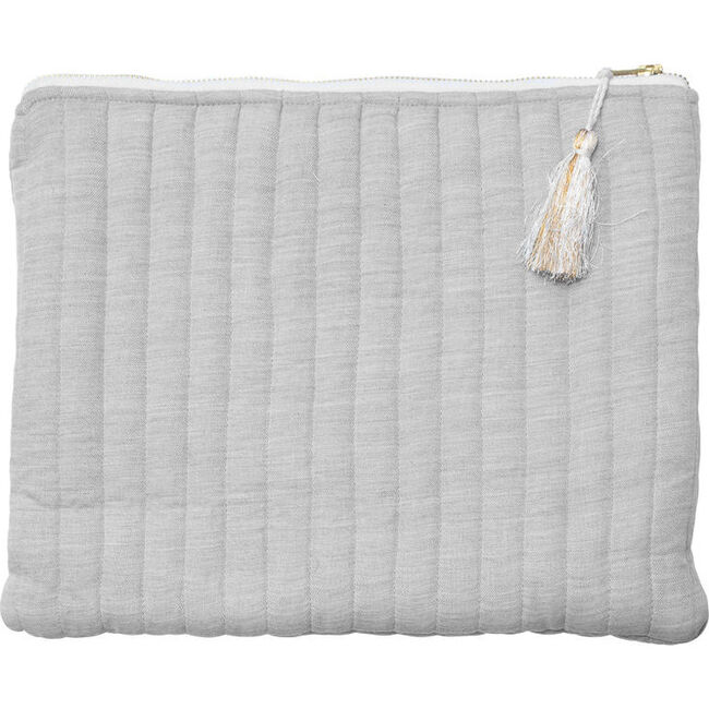Linen Pouch, Husk Grey
