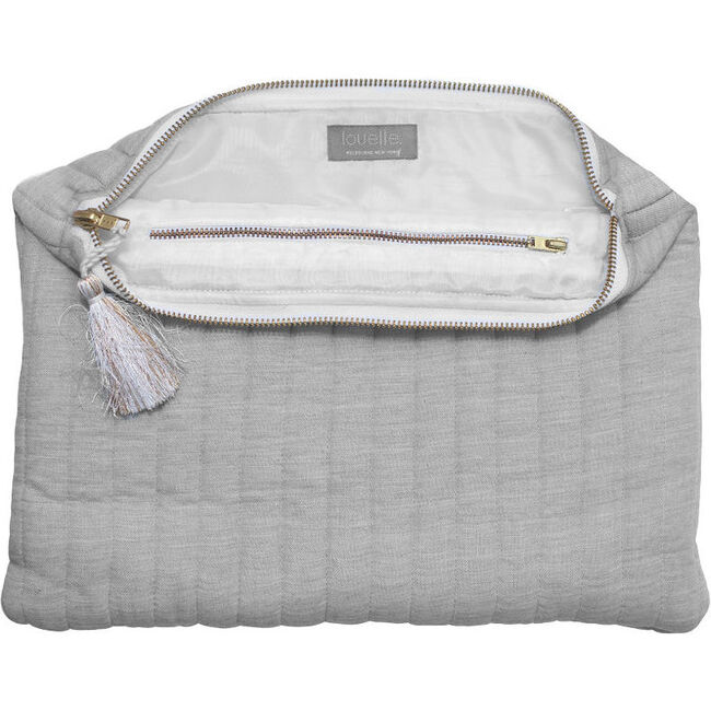 Linen Pouch, Husk Grey