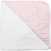 Hooded Towel, Palm Beach Pink Stripe Linen - Towels - 1 - thumbnail