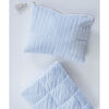 Linen Pouch, Pale Blue Gingham - Bags - 3 - thumbnail
