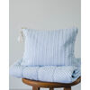 Linen Pouch, Pale Blue Gingham - Bags - 4