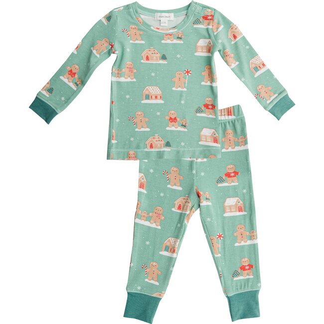 Gingerbread Loungewear Set, Green