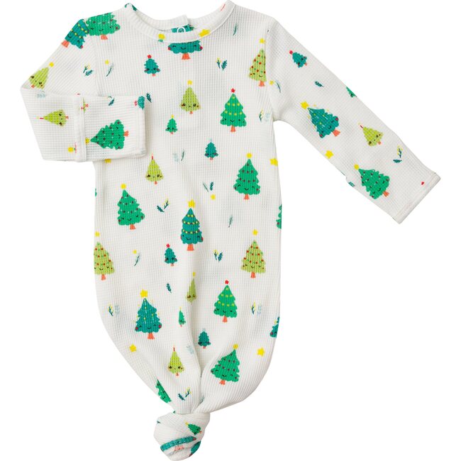 Tree Knotted Gown, White - Nightgowns - 1