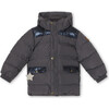 Walin Puffer Jacket, Forged Iron Blue - Coats - 1 - thumbnail