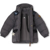 Walin Puffer Jacket, Forged Iron Blue - Coats - 5