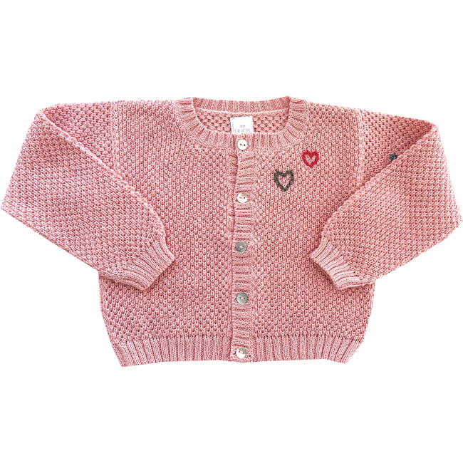Embroidered Sweater Follow your Heart, Rose Pink - Sweaters - 4