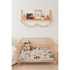 Snowy Day Crib Sheet, White/Blue - Crib Sheets - 4