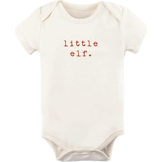 Little Elf Short Sleeve Onesie, Red - Onesies - 1