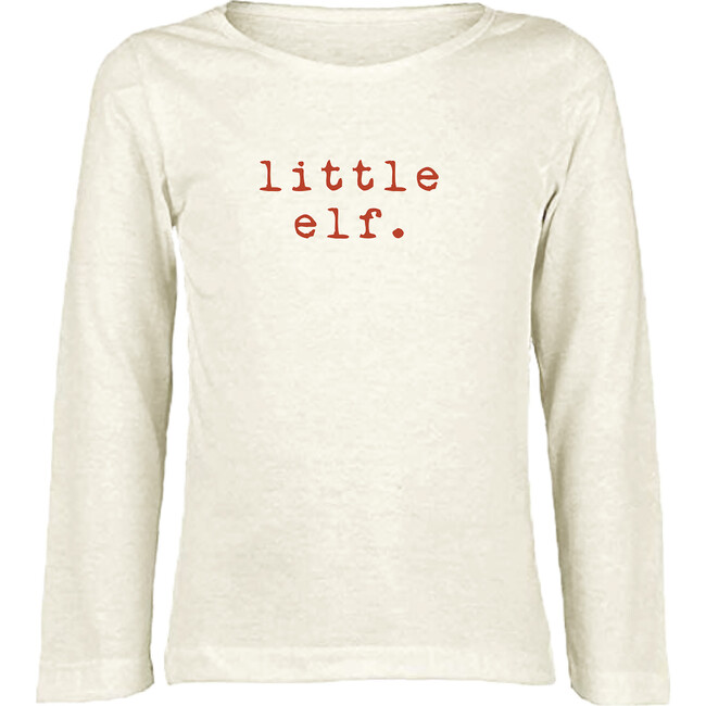 Little Elf Long Sleeve Tee, Red - Tees - 1
