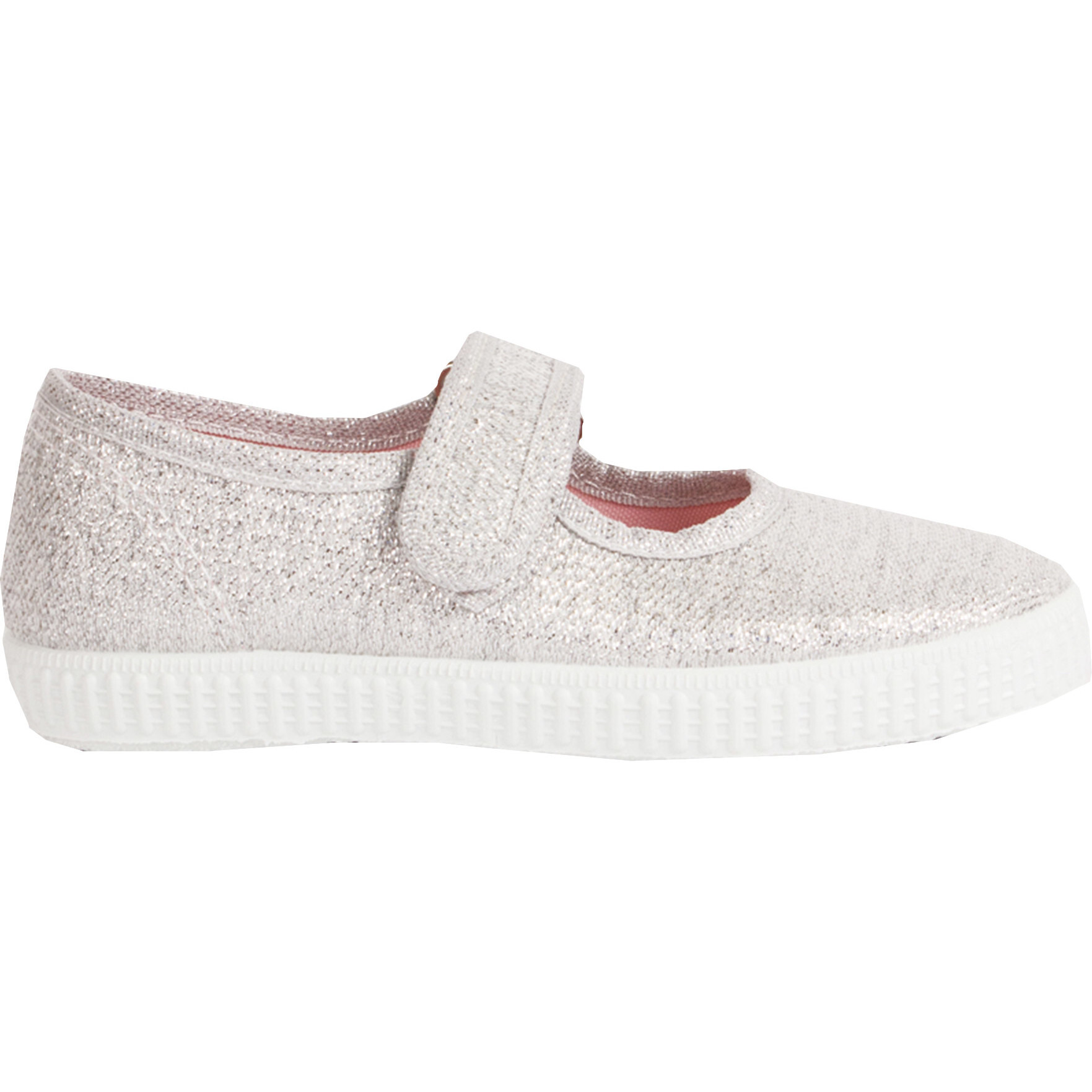 Martha Canvas Sneaker, Silver - Sneakers - 1