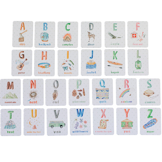 Packadoo Alphabet Cards: Camping Edition - Educational Toys - 3