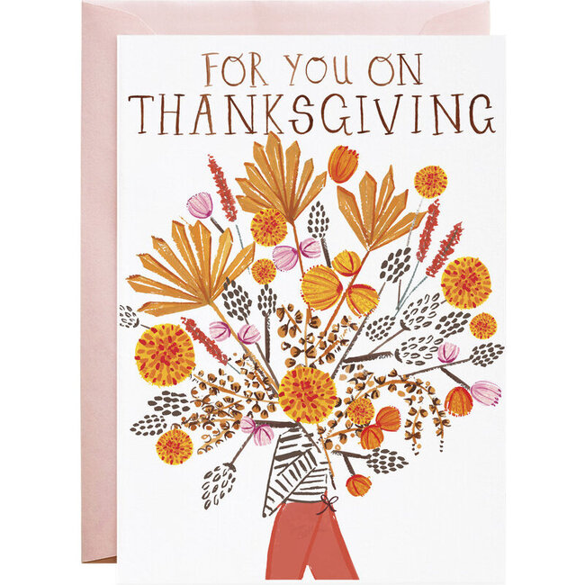 Autumn Bouquet For You Thanksgiving Card - Paper Goods - 1