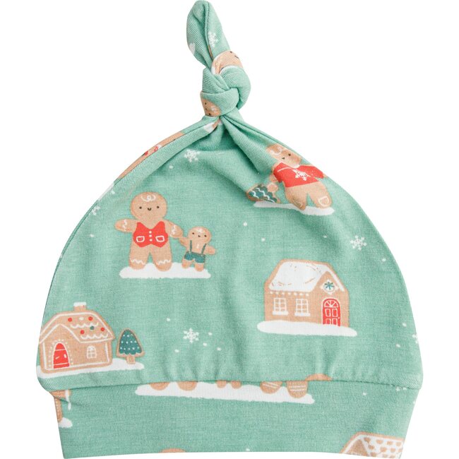 Gingerbread Knotted Hat, Green