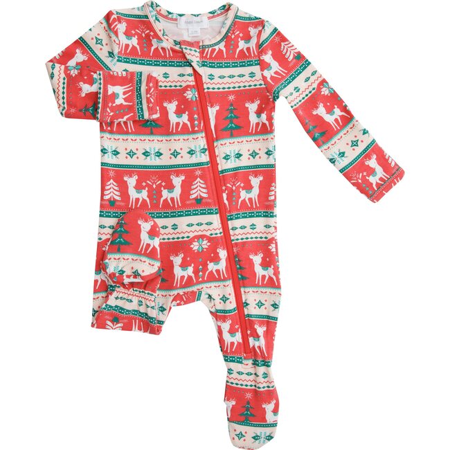 Deer Footie, Red