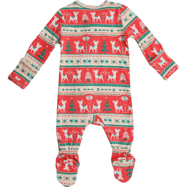 Deer Footie, Red