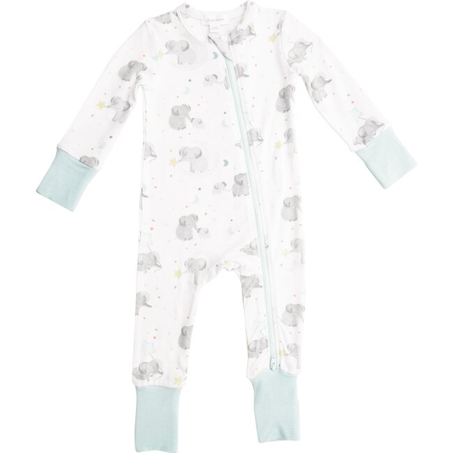 Elephant Romper, Blue