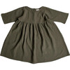 The Muslin Dress, Olive - Dresses - 1 - thumbnail