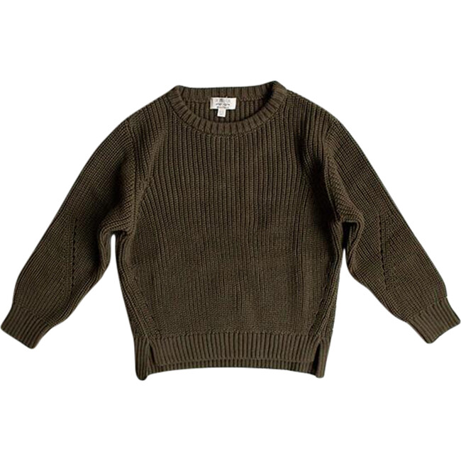 The Essential Sweater, Olive - Sweaters - 1