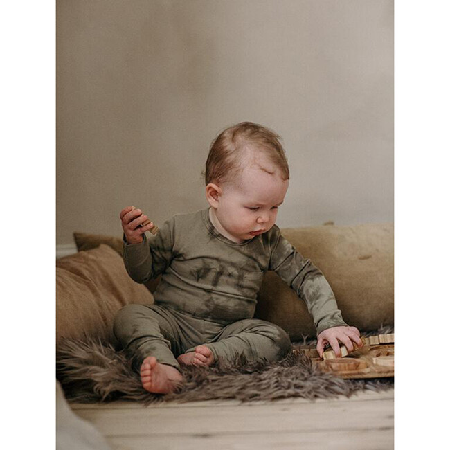 The Tie-Dye Onesie, Olive and Sage Tie-Dye