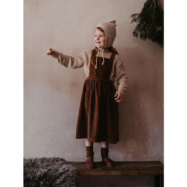 The Corduroy Pinafore, Rust - Dresses - 7