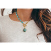 Ellie Necklace, Gold/Turquoise - Necklaces - 2