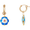 Forget-Me-Not Huggies, Sky - Earrings - 3 - thumbnail