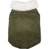 Modern Classic Coat, Olive Corduroy - Dog Clothes - 1 - thumbnail