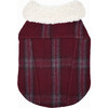 Modern Classic Coat, Merlot Plaid - Dog Clothes - 1 - thumbnail