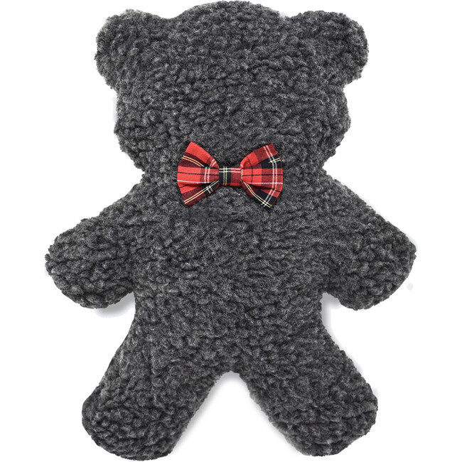 Holiday Lavender Bedtime Bear, Red Plaid and Charcoal