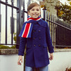 Marylebone Pea Coat, Portland Blue - Wool Coats - 5 - thumbnail