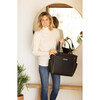 City Carryall, Black Matte Leatherette - Diaper Bags - 5