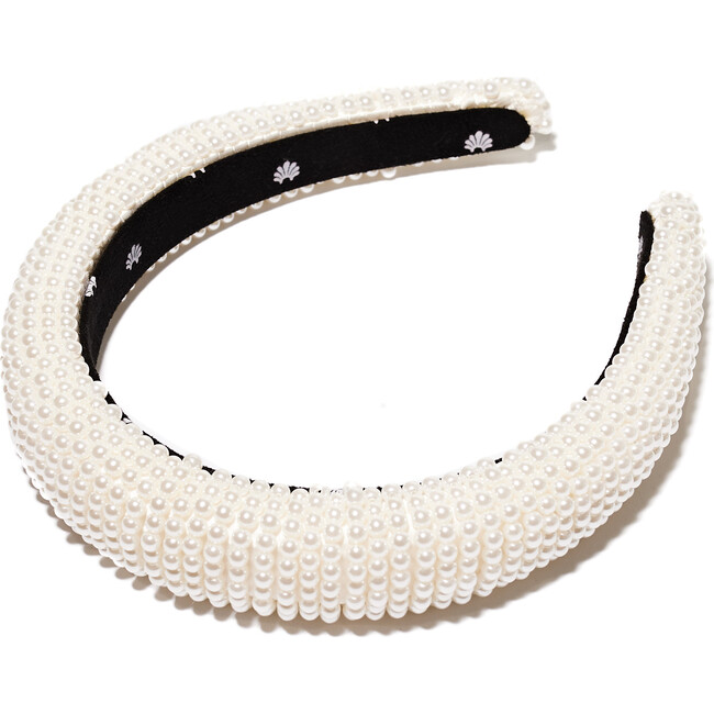 Women's All Over Pearl Alice Headband, Ivory - Hair Accessories - 1