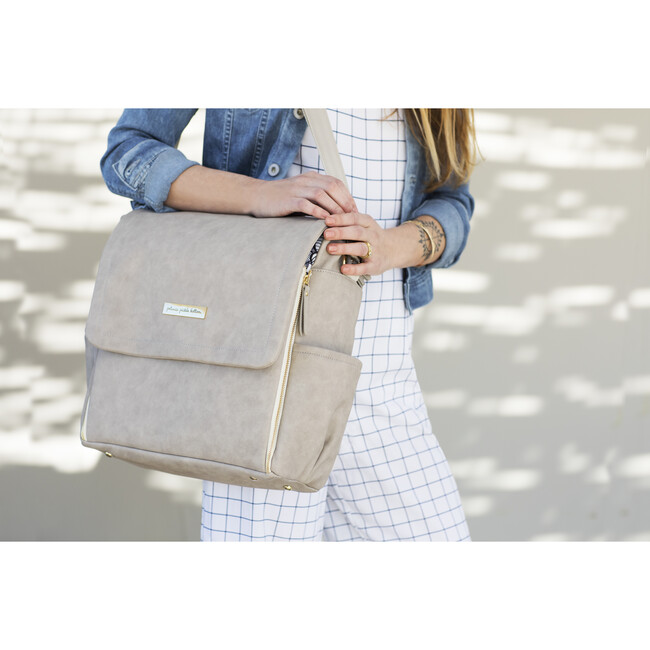 Boxy Backpack, Grey - Diaper Bags - 4