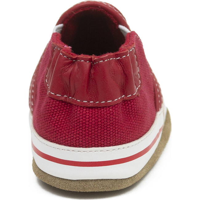 Liam Basic, Red - Crib Shoes - 4
