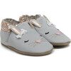 Heart Bunny Shoe, Grey - Crib Shoes - 1 - thumbnail