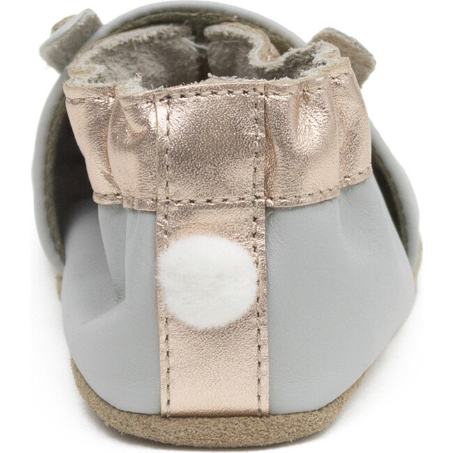 Heart Bunny Shoe, Grey - Crib Shoes - 3