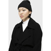 Women's Cashmere Beanie, Black - Hats - 2