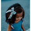 Classic Bow Clip, Liberty Blue Daisies - Hair Accessories - 2