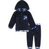 Baby Sherpa Plush Set, Navy - Sweaters - 1 - thumbnail