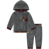 Baby Sherpa Plush Set, Grey - Sweaters - 1 - thumbnail