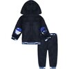 Baby Sherpa Plush Set, Navy - Sweaters - 3