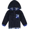 Baby Sherpa Plush Set, Navy - Sweaters - 4