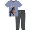 T-Rex Movie Buff Set, Light Blue - Tees - 1 - thumbnail