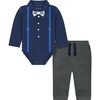 Baby Shirtzie Set, Navy - Polo Shirts - 1 - thumbnail