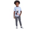 T-Rex Movie Buff Set, Light Blue - Tees - 2