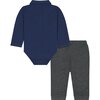 Baby Shirtzie Set, Navy - Polo Shirts - 3