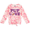 Andy & Evan x PAW Patrol | Tie Dye Pup Love Tee, Pink - T-Shirts - 1 - thumbnail