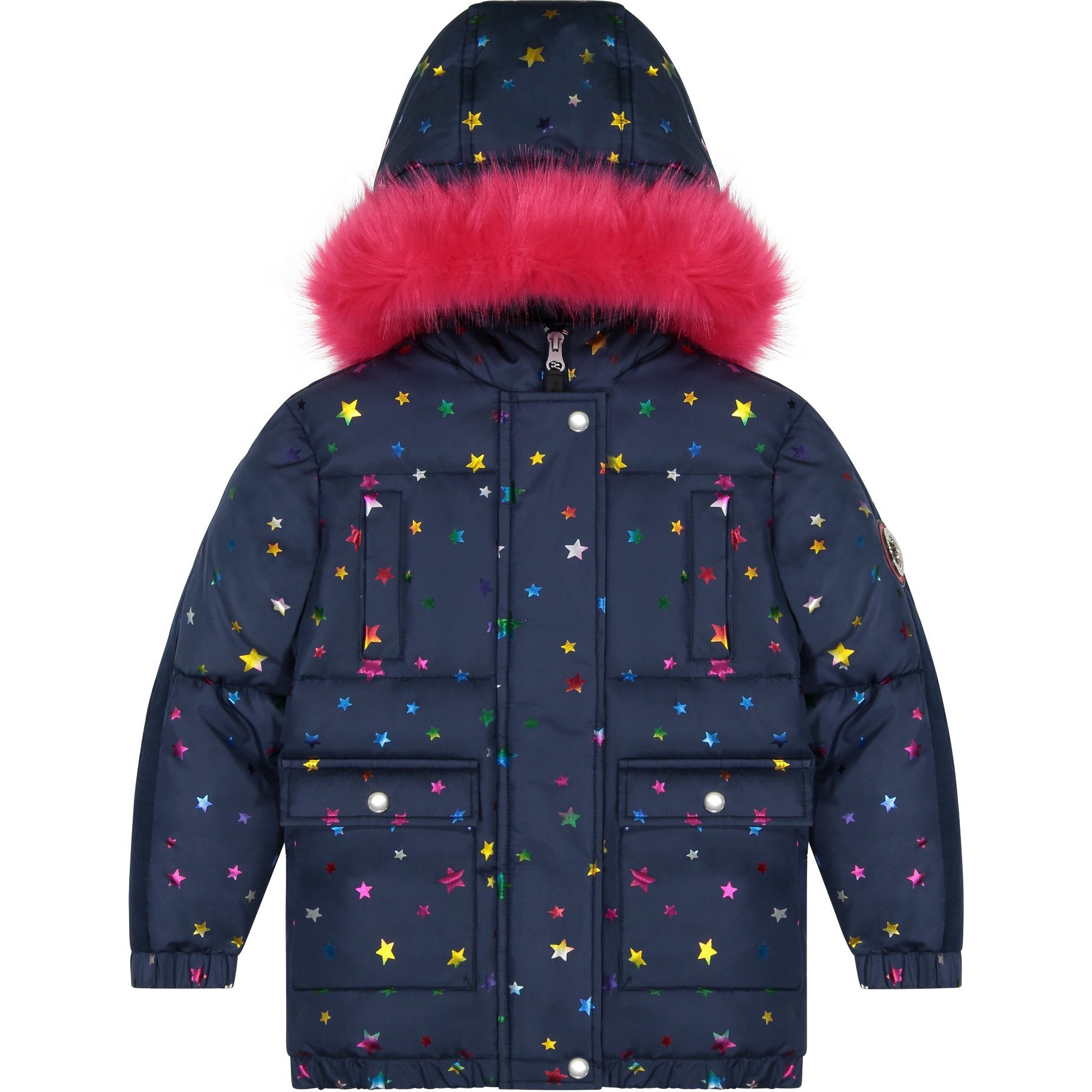 Star Sprinkled Nordic Coat with Brij™ Tech, Multi - Jackets - 1