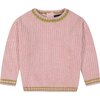 Baby Chenille Sweater Set, Pink - Sweaters - 4